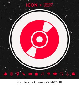 CD, DVD symbol icon