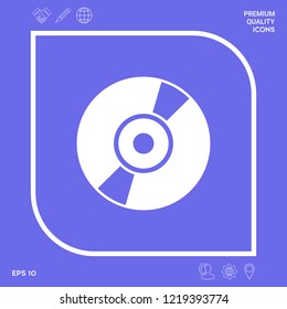CD, DVD symbol icon. Graphic elements for your design