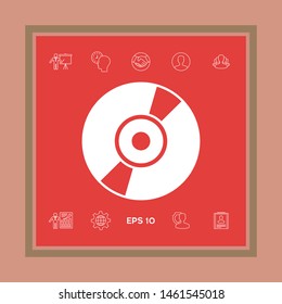 CD, DVD symbol icon. Graphic elements for your design