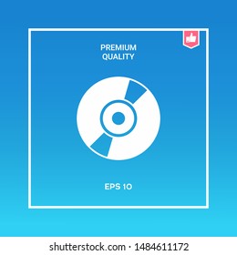 CD, DVD symbol icon. Graphic elements for your design