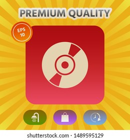 CD, DVD symbol icon. Graphic elements for your design