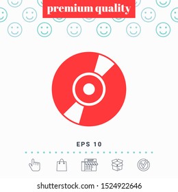CD, DVD symbol icon. Graphic elements for your design