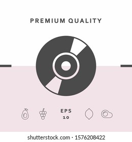 CD, DVD symbol icon. Graphic elements for your design