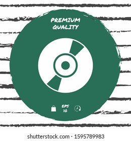 CD, DVD symbol icon. Graphic elements for your design