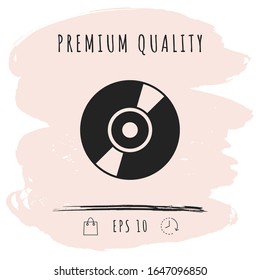 CD, DVD symbol icon. Graphic elements for your design