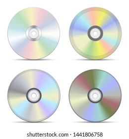 Cd and dvd vector design illustration isolated on white background