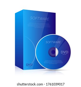 Ilustración de diseño vectorial de CD y DVD aislada en fondo blanco