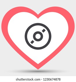 CD or DVD Vector icon