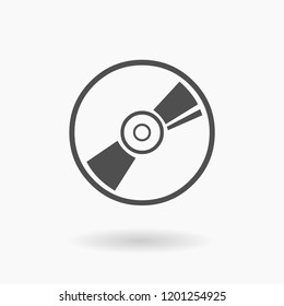 CD DVD vector Icon Illustration