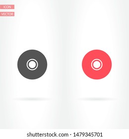 CD or DVD Vector icon . Lorem Ipsum Illustration design