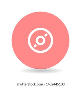 CD or DVD Vector icon . Lorem Ipsum Illustration design