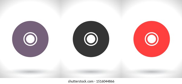 CD or DVD Vector icon . Lorem Ipsum Illustration design