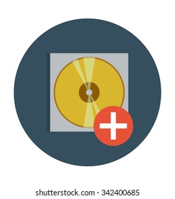 
CD Envelope Colored Vector Icon
