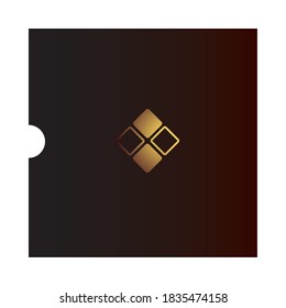 CD envelope with corporate design vector illustration design