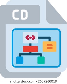 CD Flat Illustration Vector Design