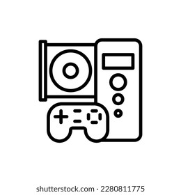 CD Game icon in vector. Logotype
