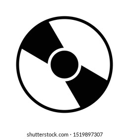 cd glyph flat vector icon
