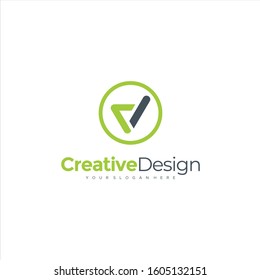 CD handwriting initial logo template vector.