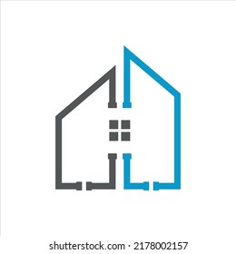 CD home plumbing vector logo template