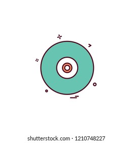 CD icon design vector