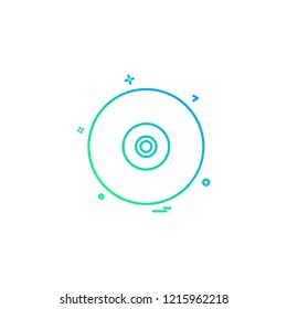 CD icon design vector