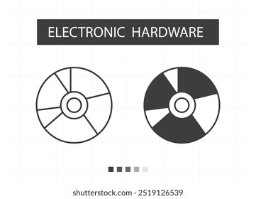 CD, ícone de cd, ícones de hardware eletrônico