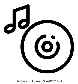 Cd Icon Element For Design