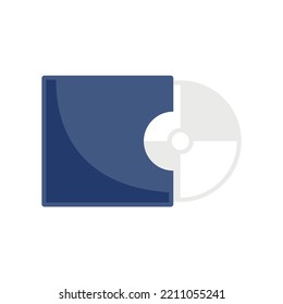 Cd icon. Flat illustration of Cd vector icon isolated on white background