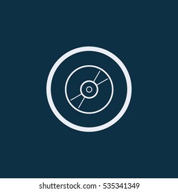 cd icon illustration isolated vector sign symbol
