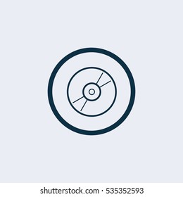 cd icon illustration isolated vector sign symbol
