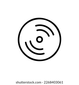 icono cd con vektor aislado y fondo transparente