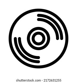 Cd-Symbol oder Logo einzeln auf Zeichen, Vektorgrafik - hochwertige Vektorsymbole in schwarzem Stil

