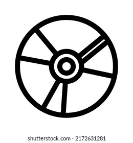 cd icon or logo isolated sign symbol vector illustration - high quality black style vector icons
