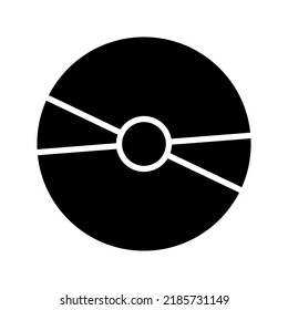 cd  icon or logo isolated sign symbol vector illustration - high quality black style vector icons
