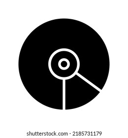 icono de cd o logotipo símbolo de signo aislado ilustración vectorial de alta calidad estilo negro iconos vectoriales
