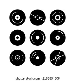 cd  icon or logo isolated sign symbol vector illustration - high quality black style vector icons
