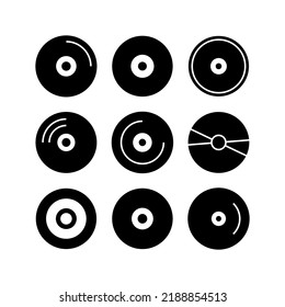 cd  icon or logo isolated sign symbol vector illustration - high quality black style vector icons
