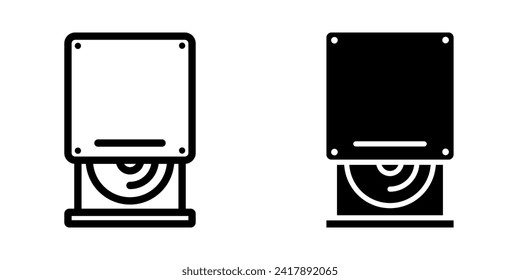 CD Icon. for mobile concept and web design. vector illustration