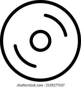 Cd Icon, Multimedia Sign And Symbol Isolated On White Background.