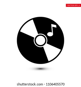 CD icon, stock vector illustration flat design style