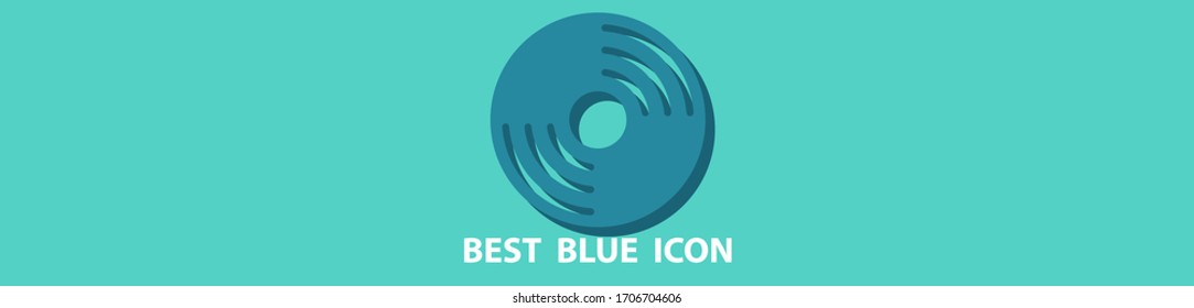 diseño plano de ilustración vectorial de icono cd.