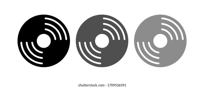 diseño plano de ilustración vectorial de icono cd.