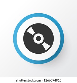 Cd icon symbol. Premium quality isolated compact disc element in trendy style.