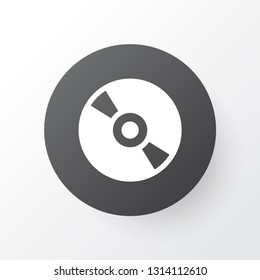 Cd icon symbol. Premium quality isolated compact disc element in trendy style.