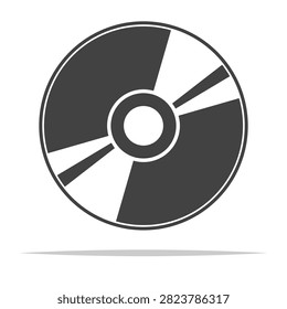 CD icon transparent vector isolated illustration