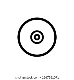 CD icon in trendy flat style 