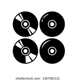 CD icon in trendy flat style 