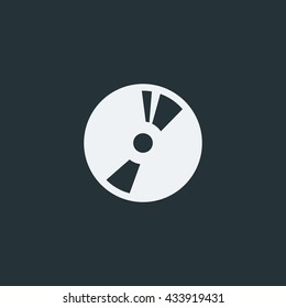 CD icon in trendy flat style background, image jpg, vector eps, flat web, material icon, UI illustration