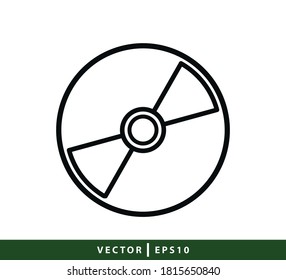 Cd icon vector flat style illustration 
