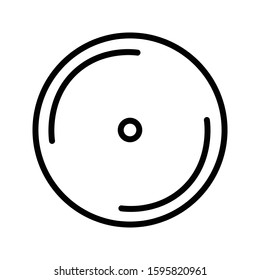 CD icon vector illustration logo template for many purpose. Isolated on white background